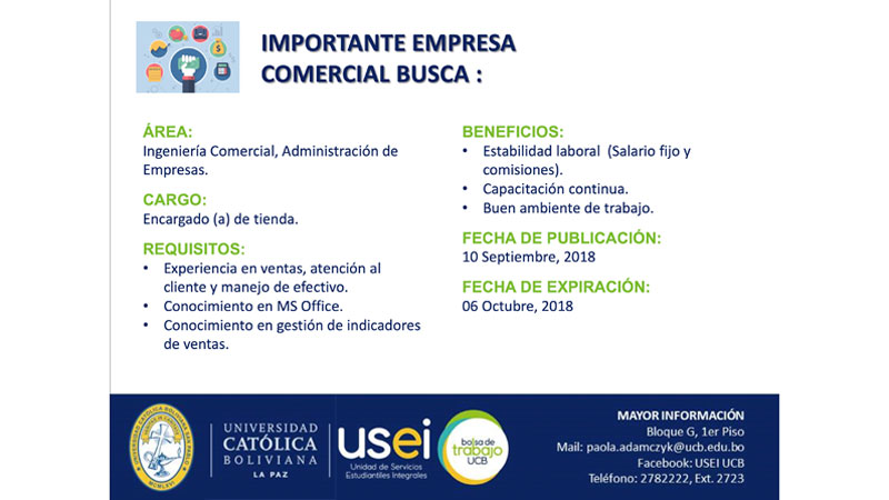 IMPORTANTE EMPRESA BUSCA